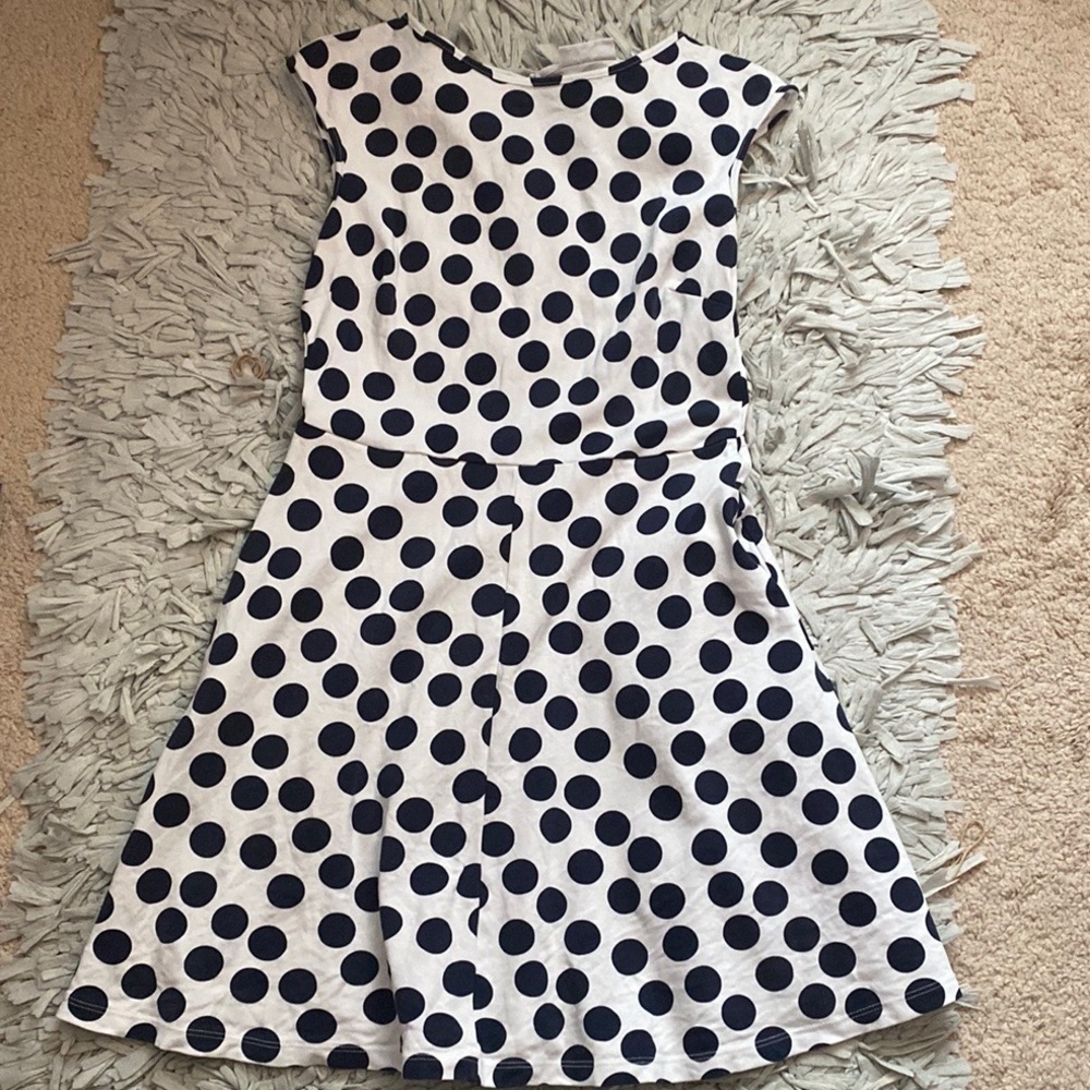 Cute White and Navy Midi dress - Picture 6 of 15